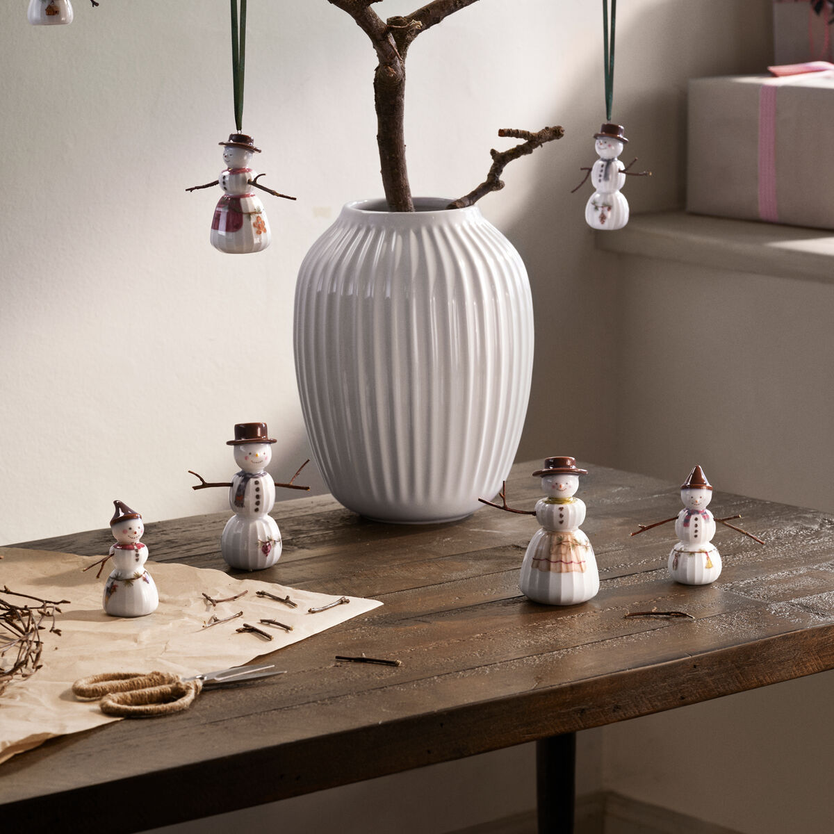 Hammershøi Christmas julhänge snögumma 9 cm