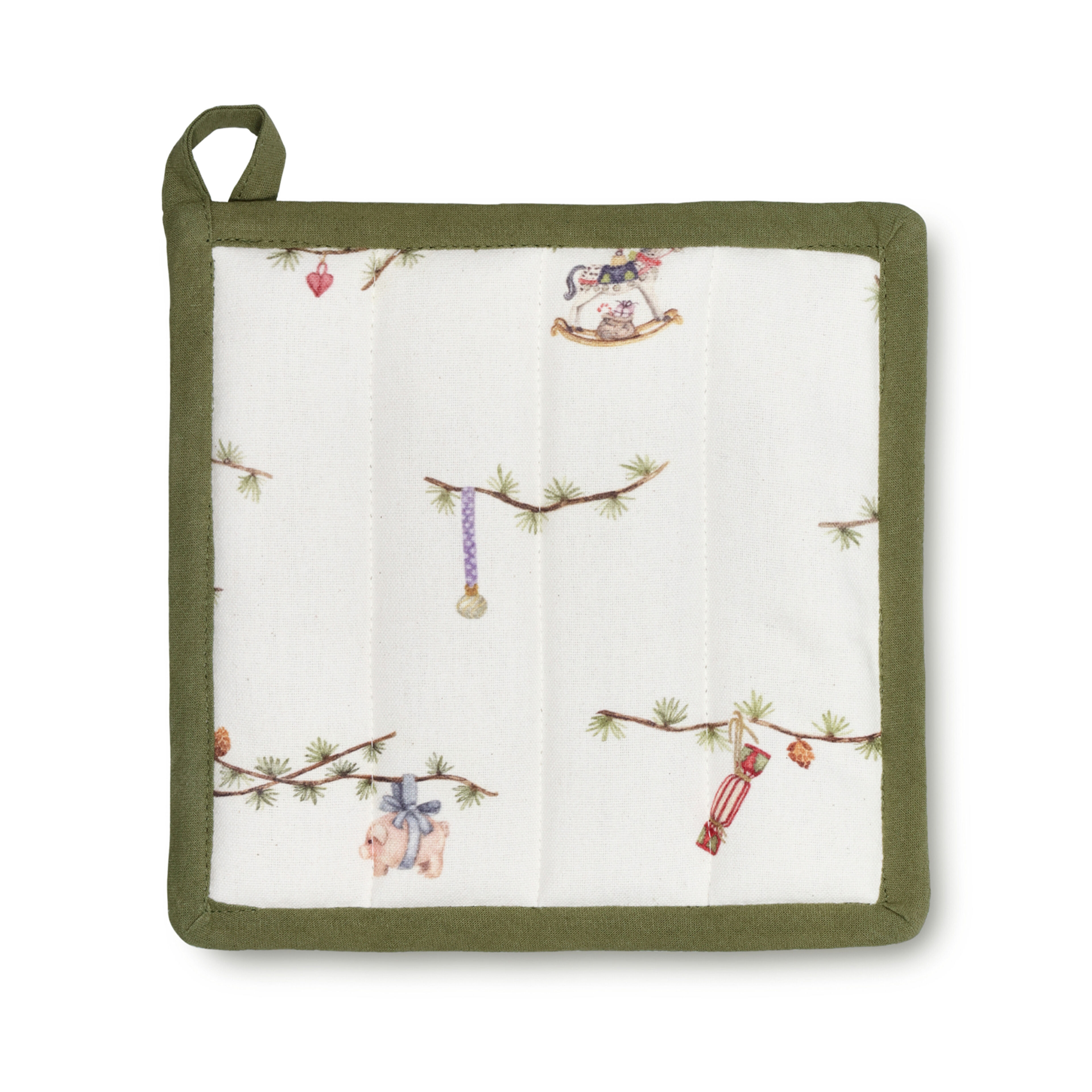 Hammershøi Christmas grytlapp 22 × 22 cm, vit