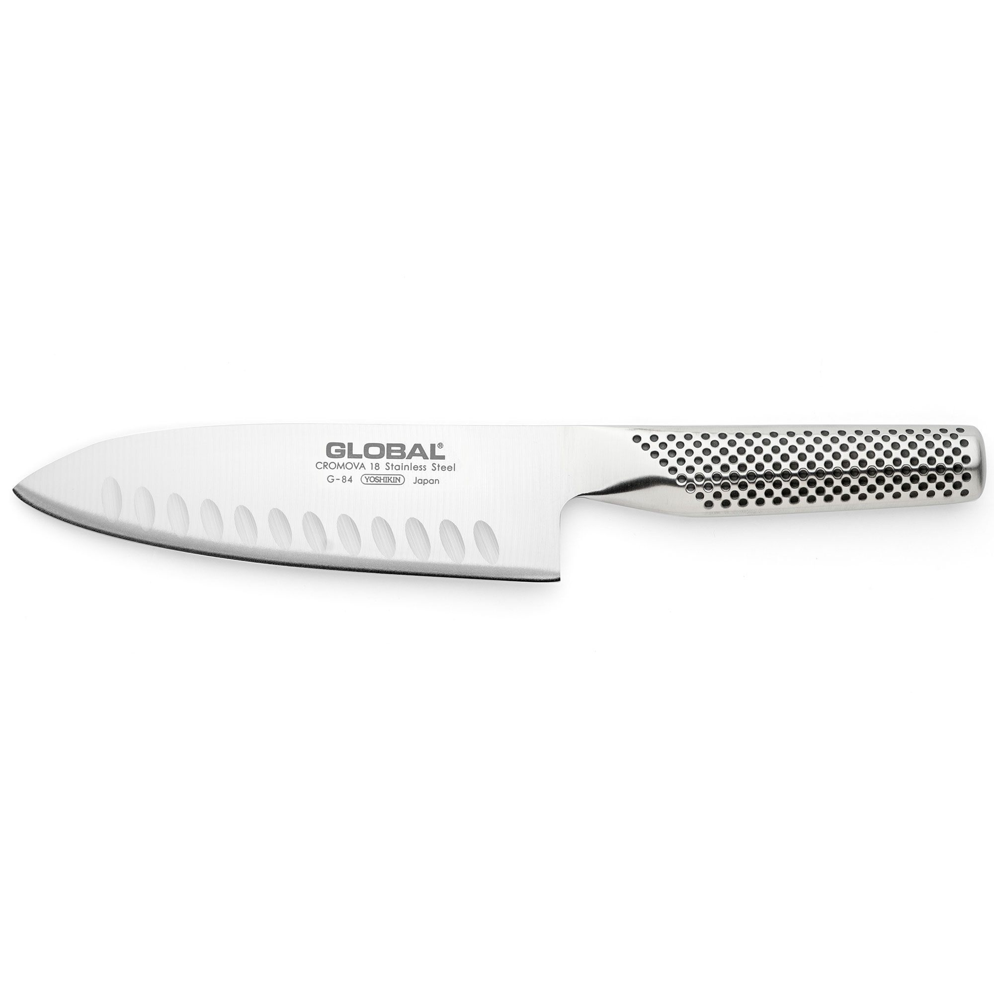 Global  Kockkniv 16 cm, olivslipad