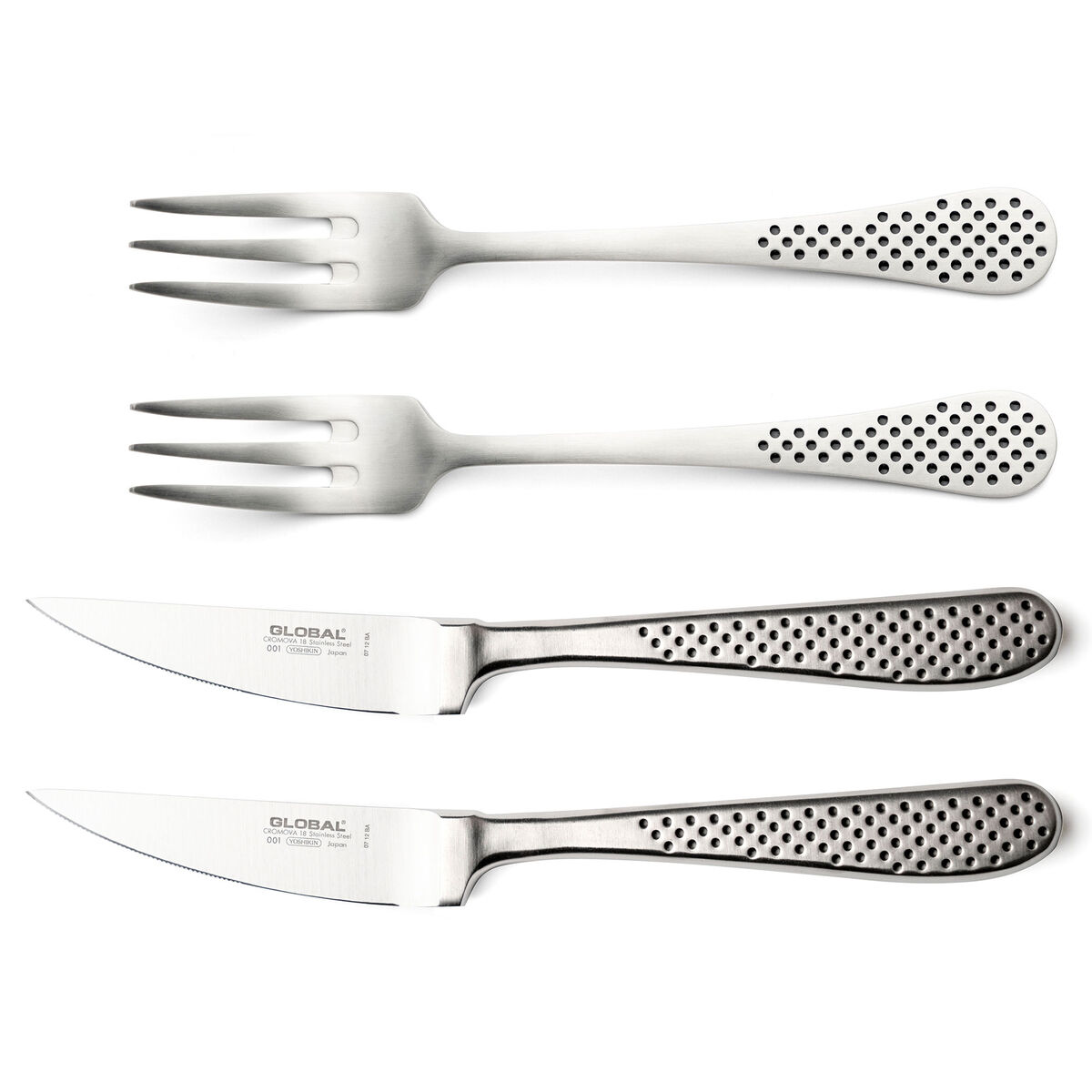 Bestikksett, 2 gafler + 2 kniver