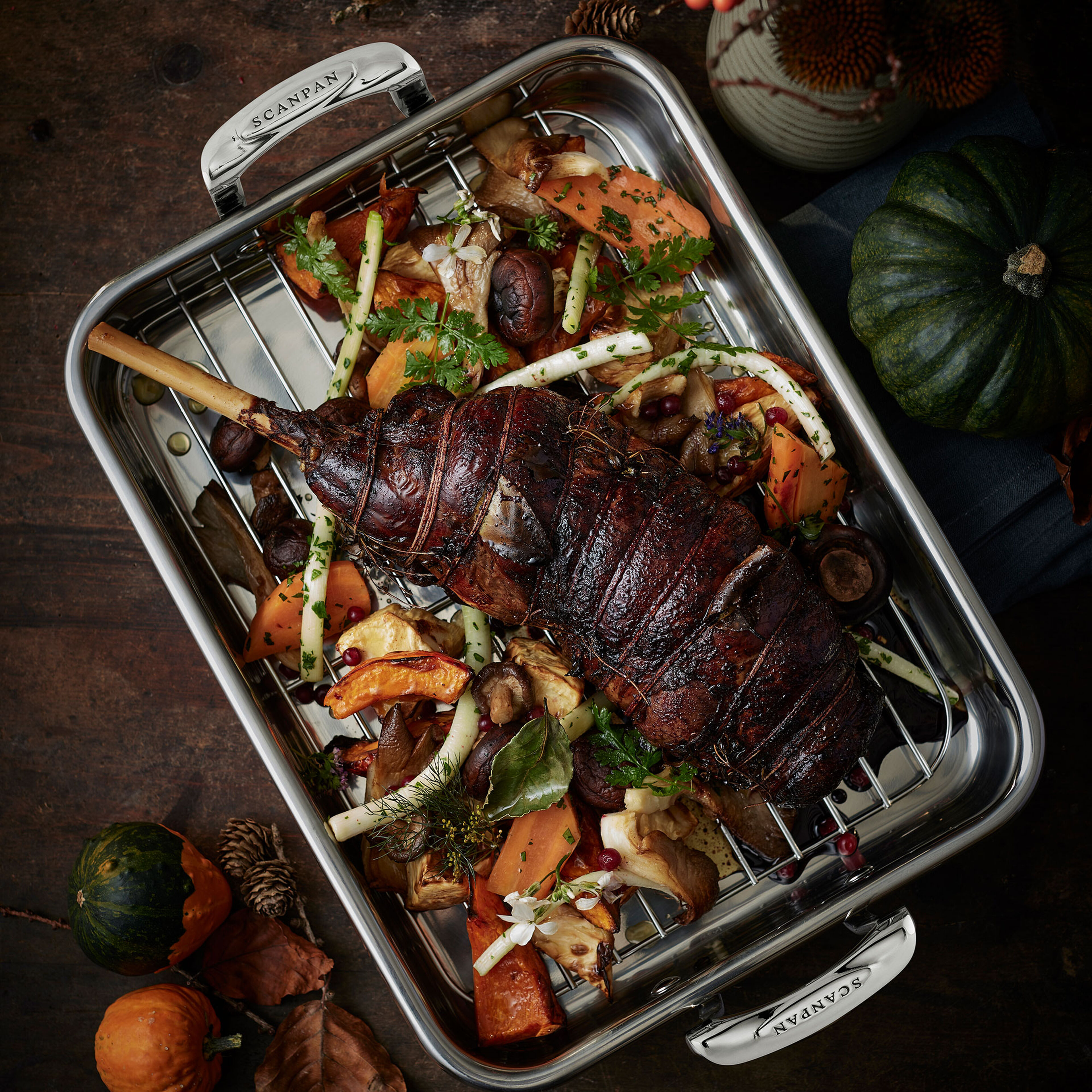 Roaster med rist 42 x 26 cm