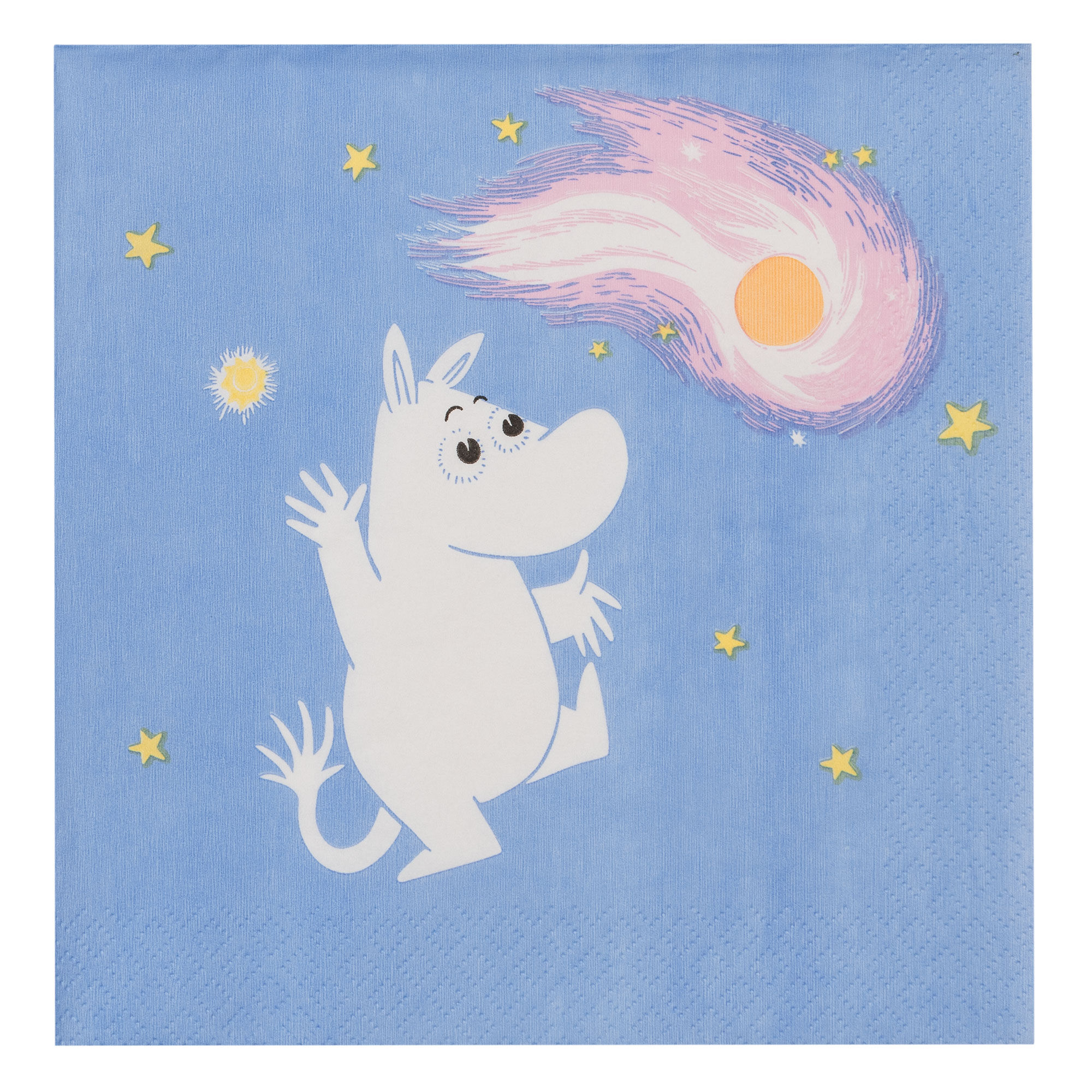 Moomin arabia Rymdäventyr pappersservett 33 cm, blå