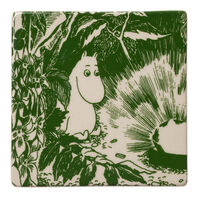 Mystikens skog glasunderlägg 2-pack, grön