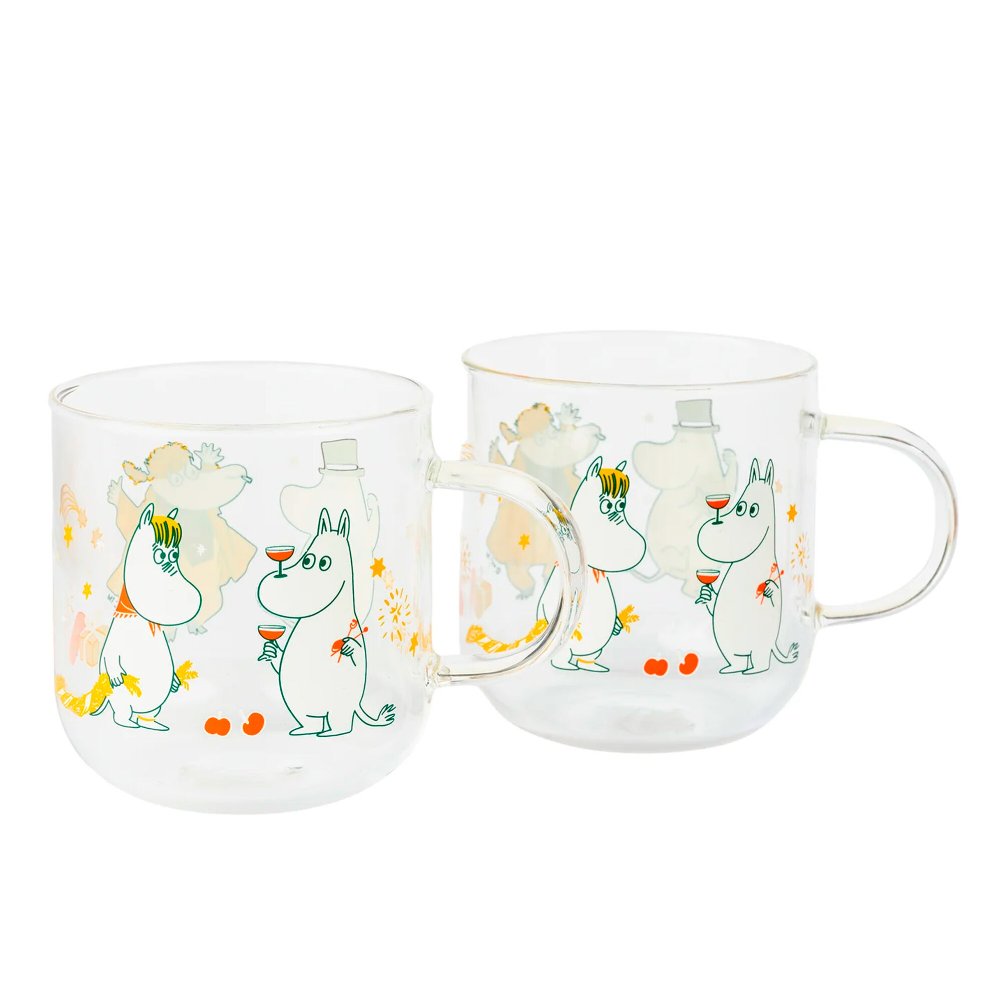 Moomin arabia Mumi glas 30 cl 2 stk, kærlighedsgave