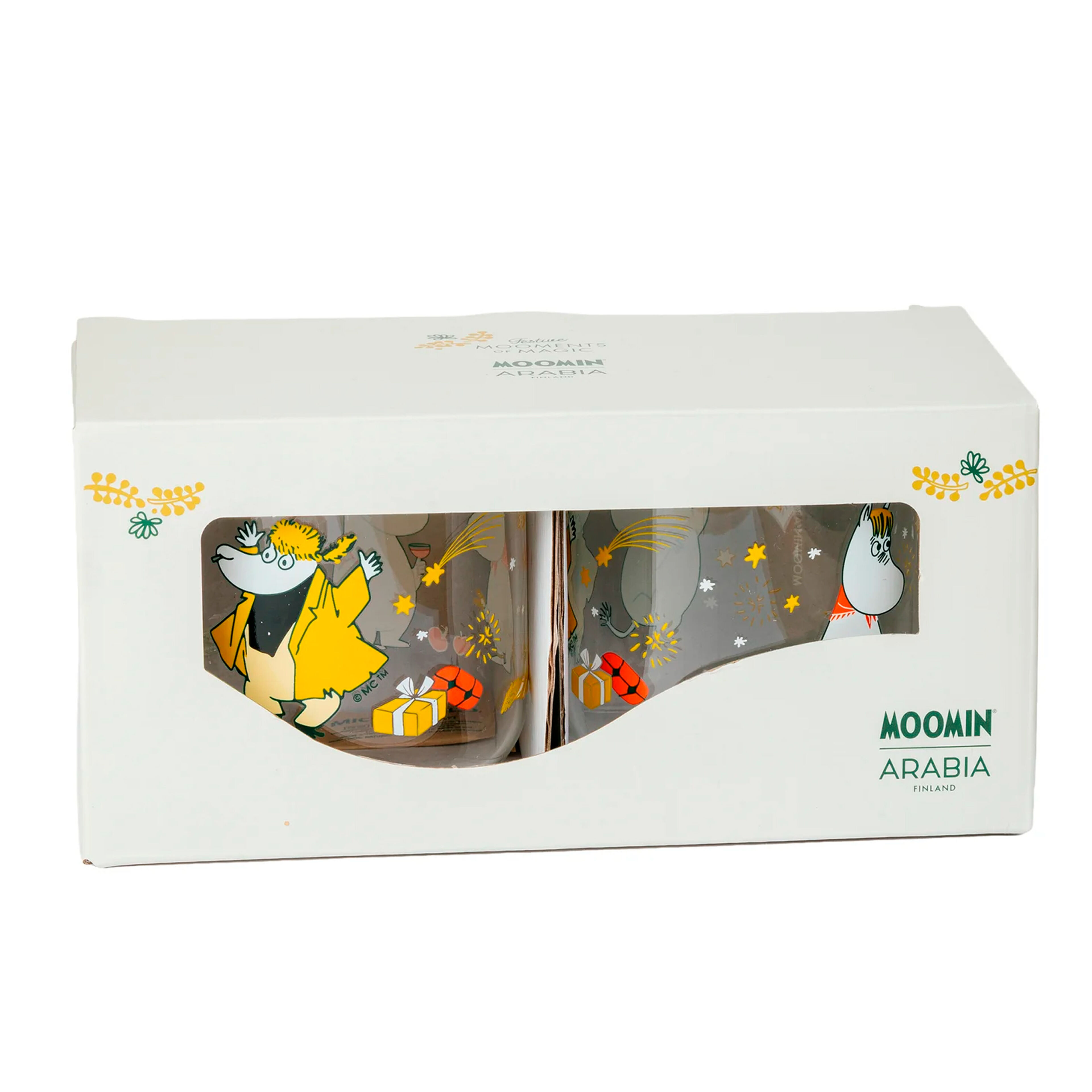 Mumin Kärleksgåva glas 30 cl 2 st