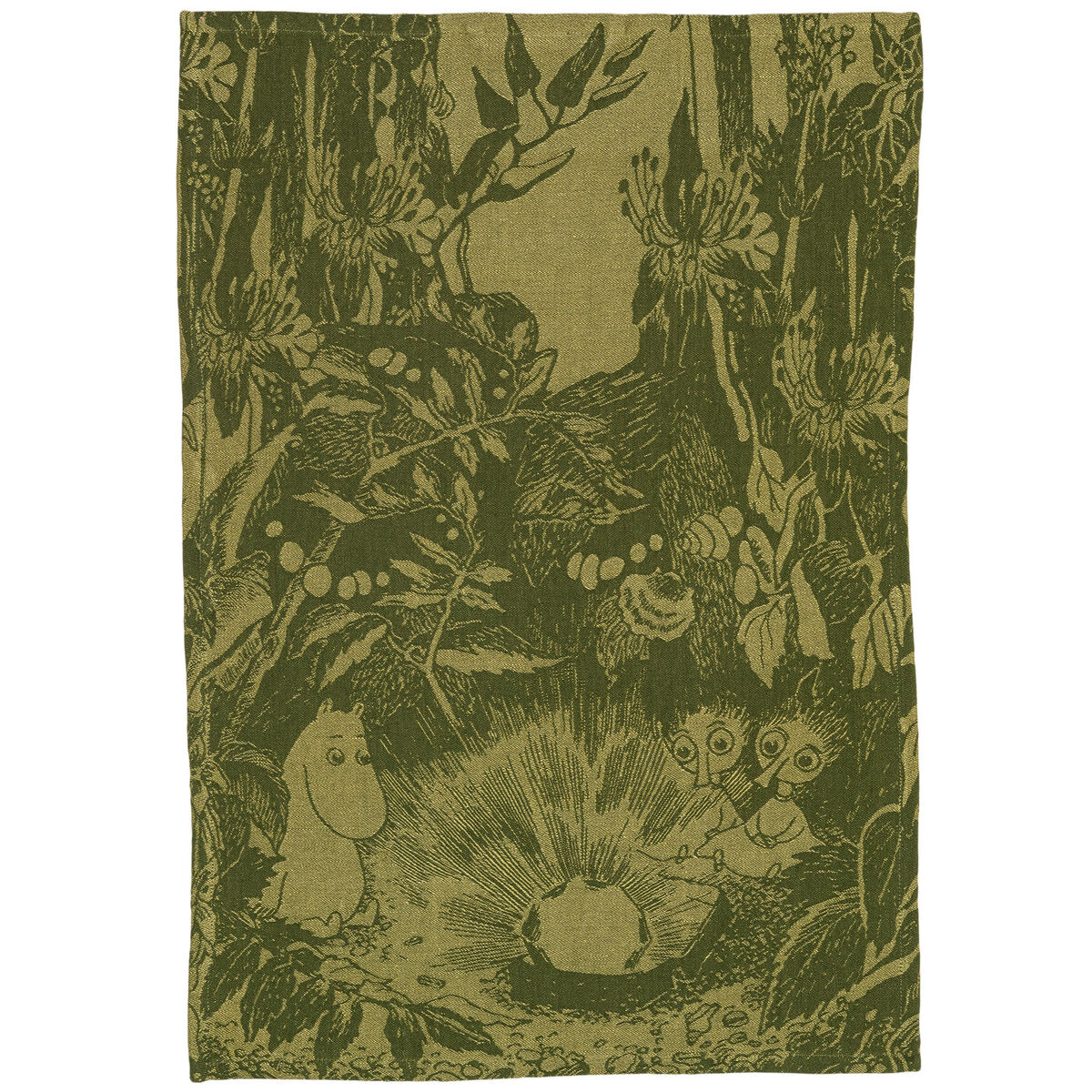 Mystikkens skov viskestykke 45 × 65 cm, grøn