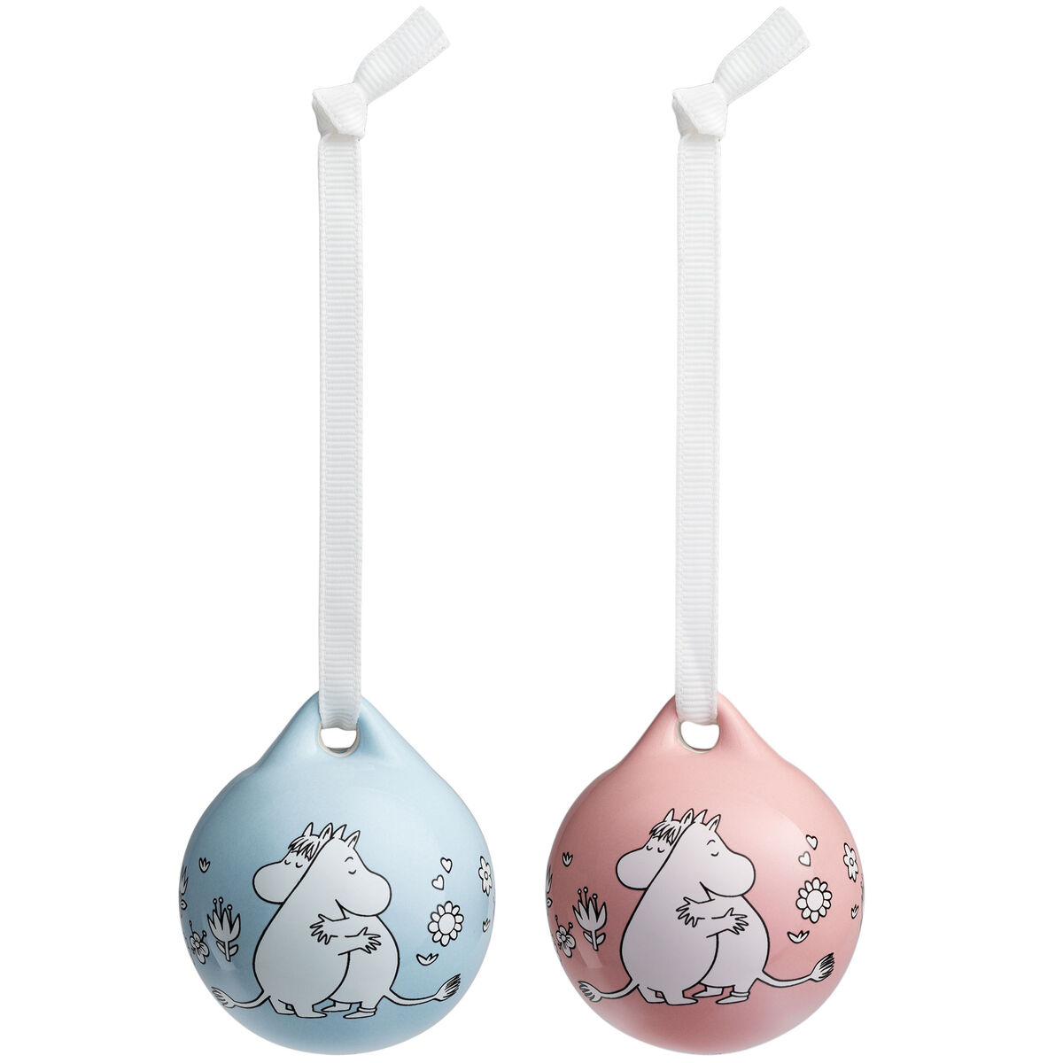 Minikulor 5 cm, rosa & blå, 2-pack