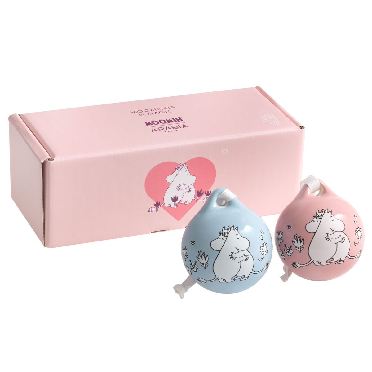 Minikulor 5 cm, rosa & blå, 2-pack