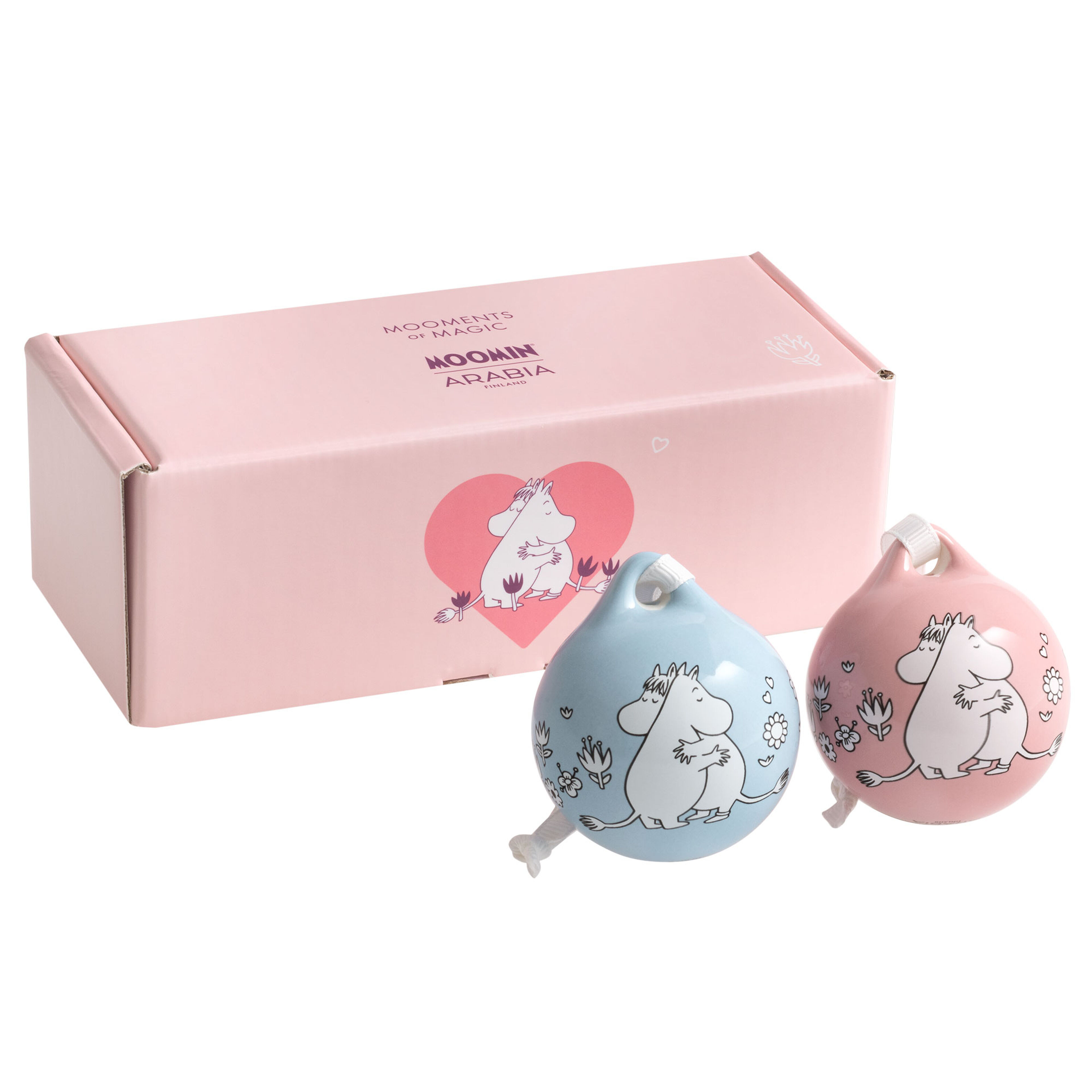Minikulor 5 cm, rosa & blå, 2-pack