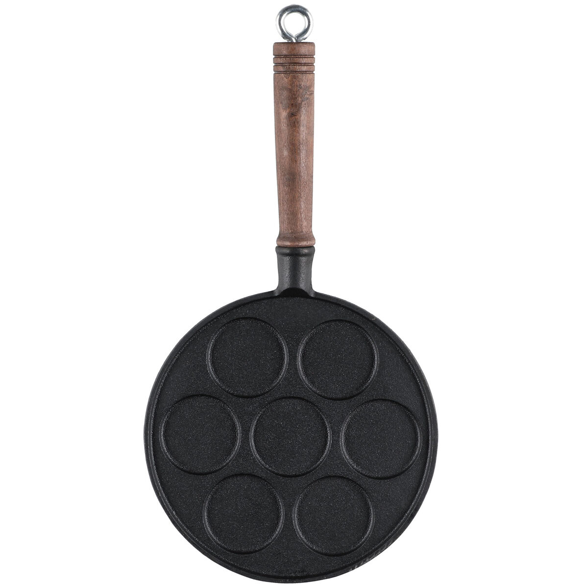 Pannkakspanna med trähandtag
