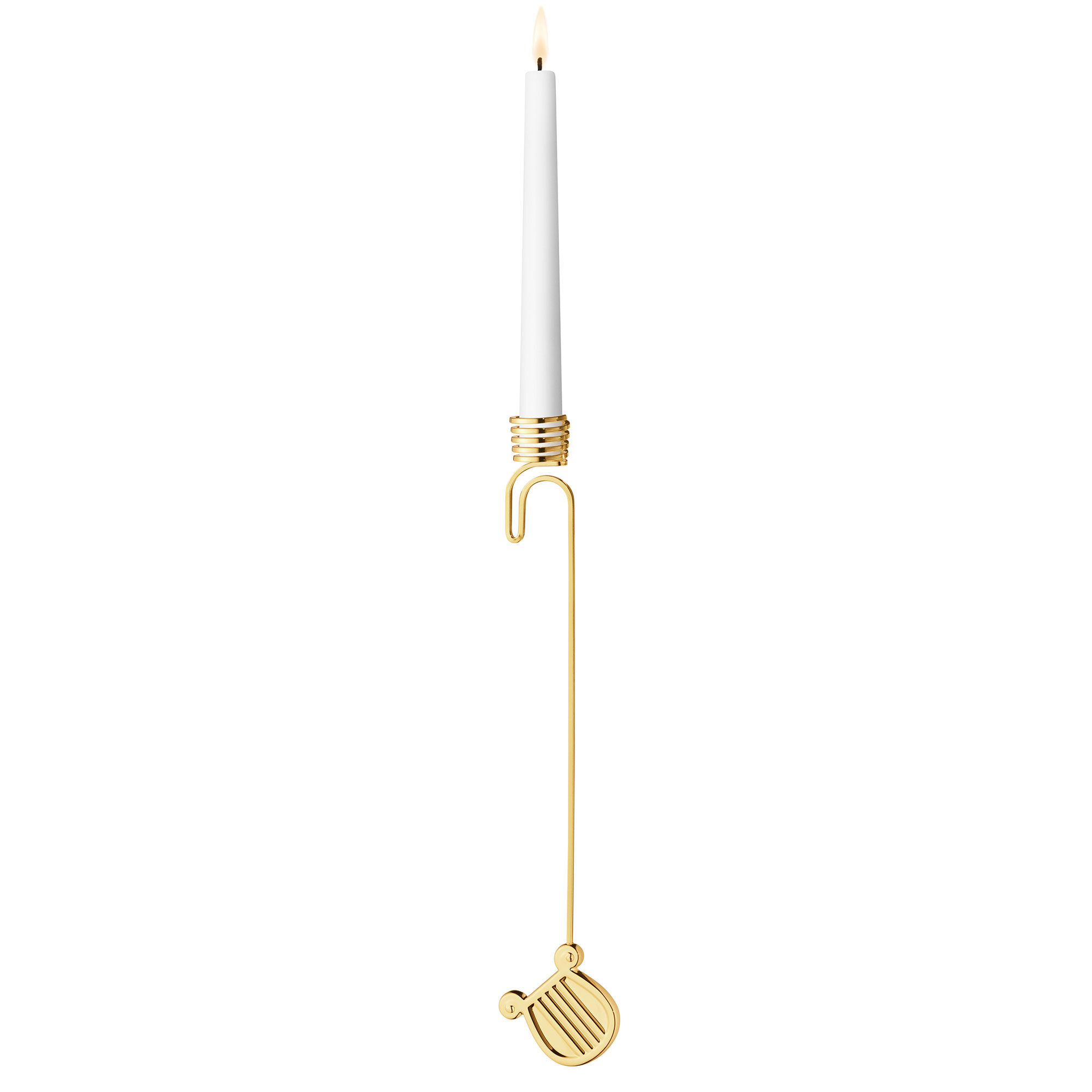 Georg jensen Classic Christmas 2026 Harpa lysestage, guld