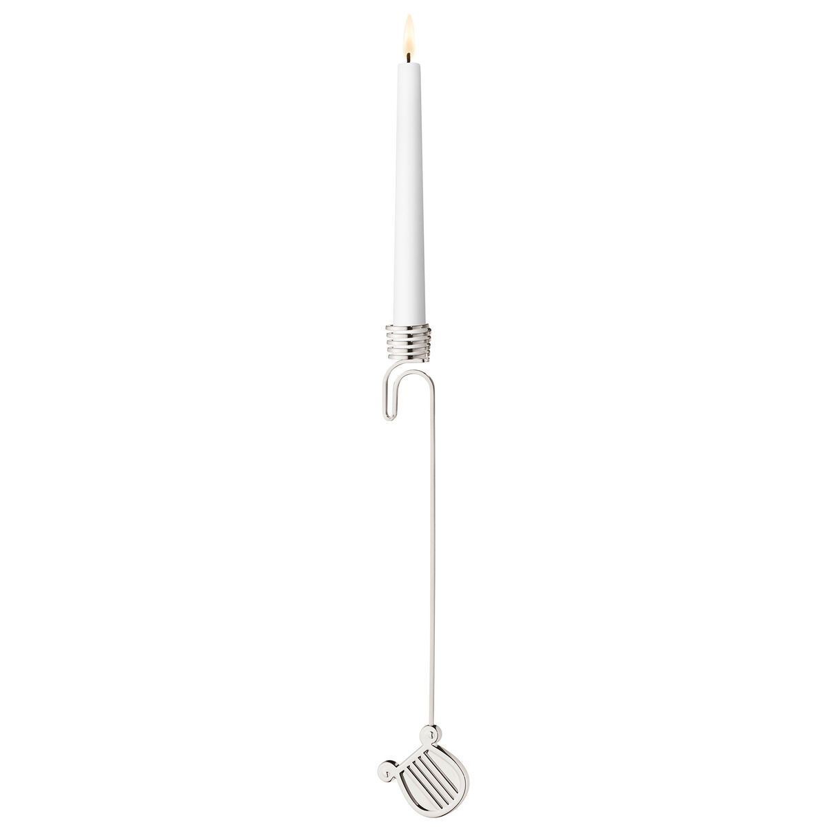 Classic Christmas 2026 Harpa ljusstake, palladium