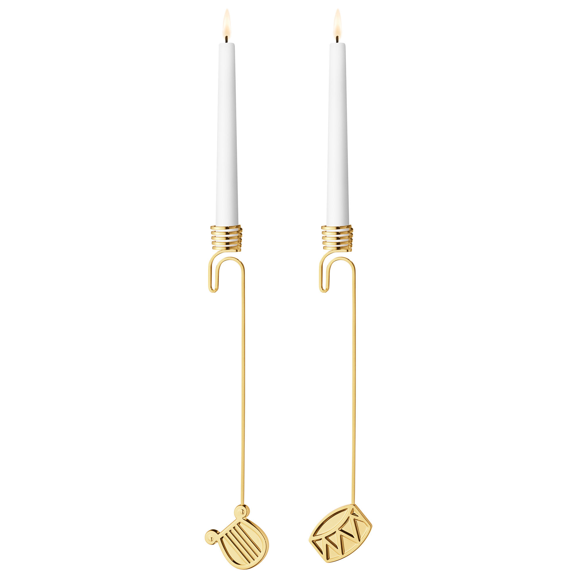 Georg jensen Classic Christmas 2026 s&aelig;t med lysestager, guld