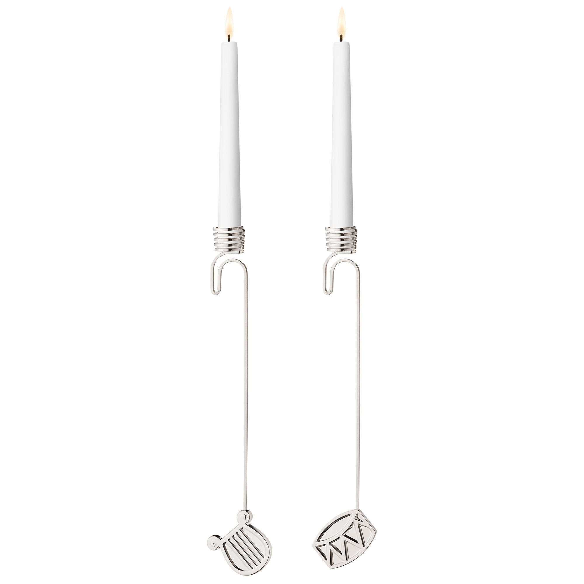 Georg jensen Classic Christmas 2026 s&aelig;t med lysestager, palladium