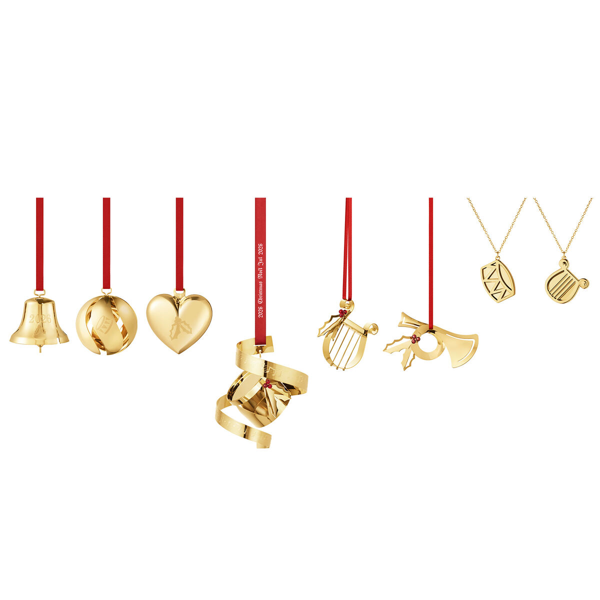 Classic Christmas 2026 prydnadsset, guld