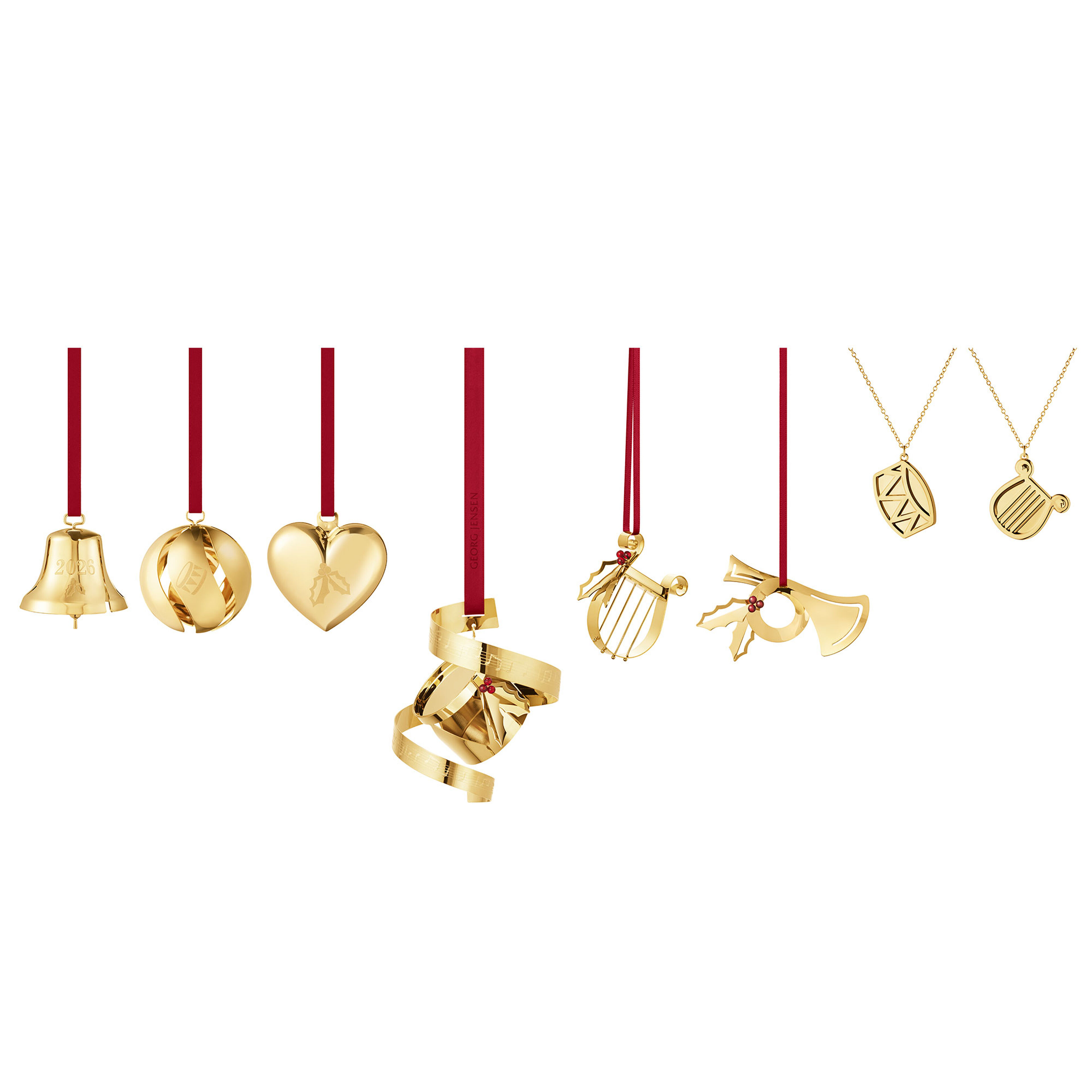 Classic Christmas 2026 prydnadsset, guld