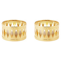 Classic Christmas 2026 fyrfadsstager, 2 stk., guld