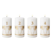 Classic Christmas 2026 adventsljus 4 st, guld