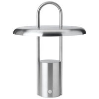 Pier bärbar LED-lampa 25 cm, borstat stål