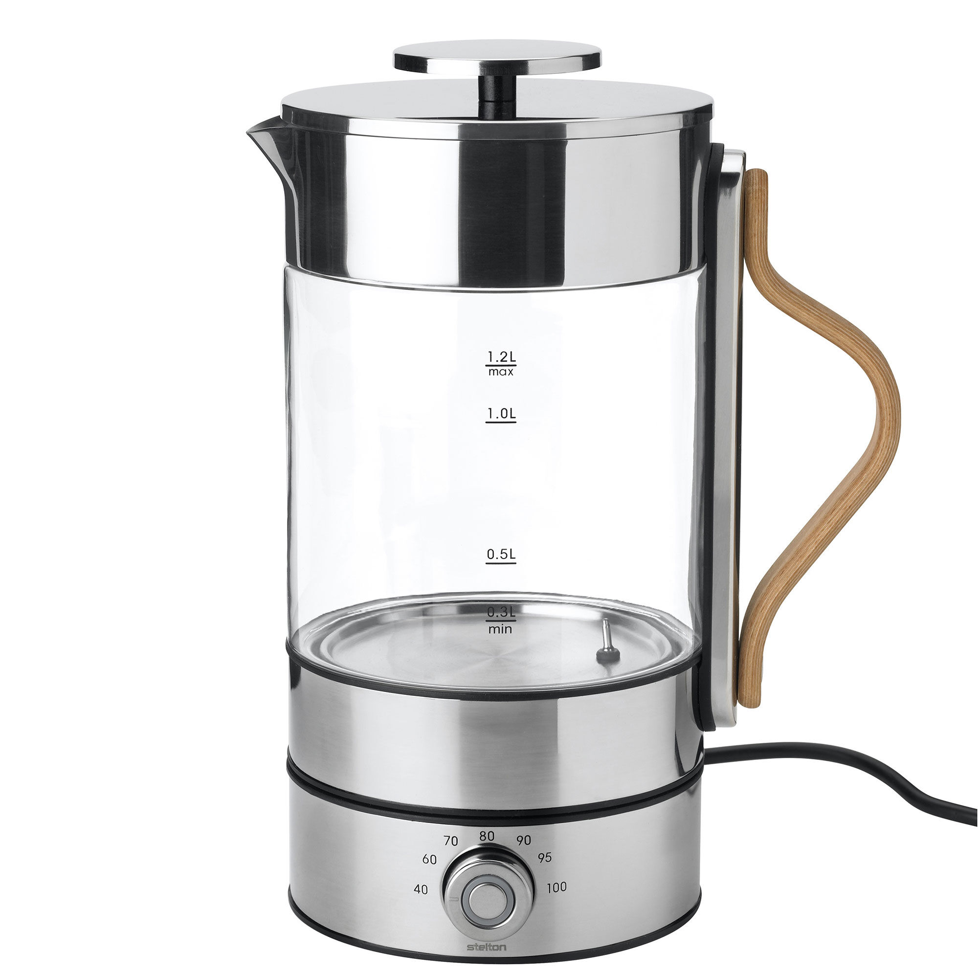 Stelton Emma elkedel 1,2 liter, klar/rustfrit stål