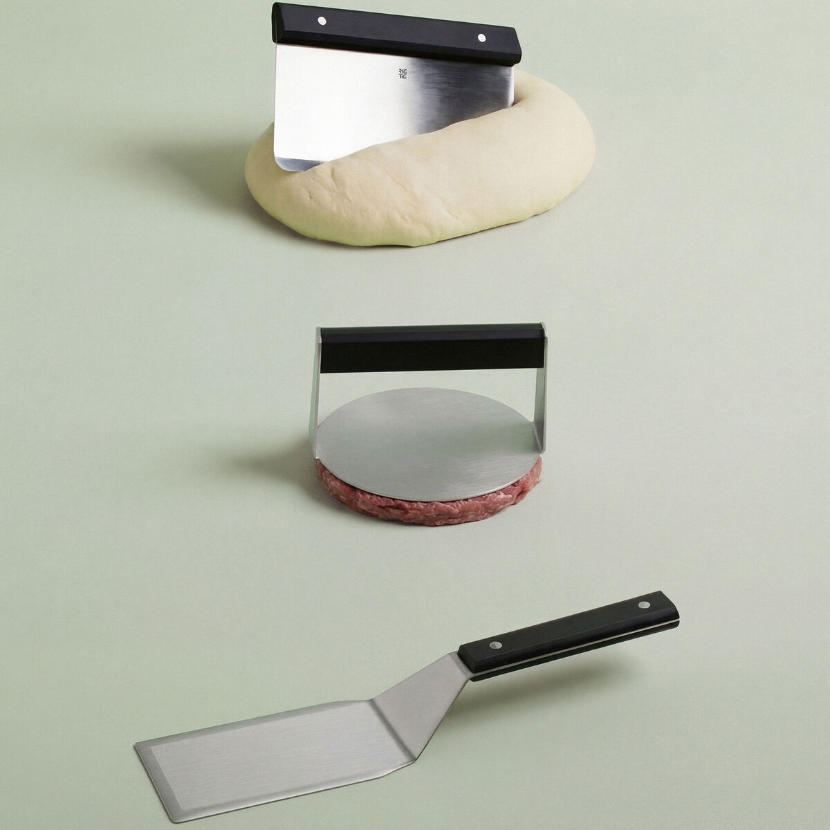 Tool-It hamburgerpress 13,9 cm, svart