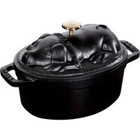 La Cocotte gjutjärnsgryta 17 cm med grislock, svart