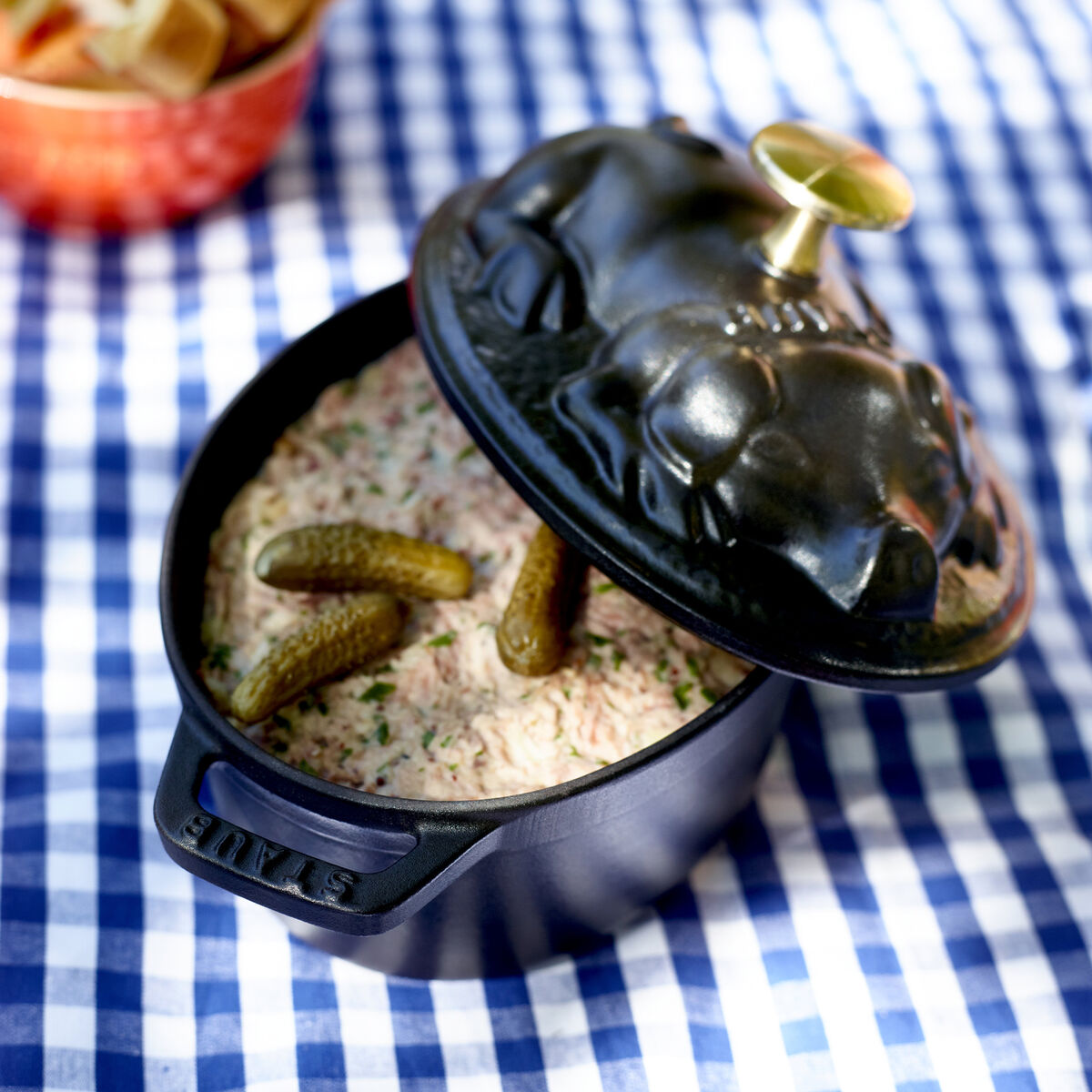 La Cocotte gjutjärnsgryta 17 cm med grislock, svart