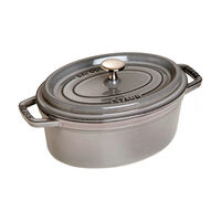 La Cocotte oval gjutjärnsgryta 23 cm / 2,35 liter, grafitgrå