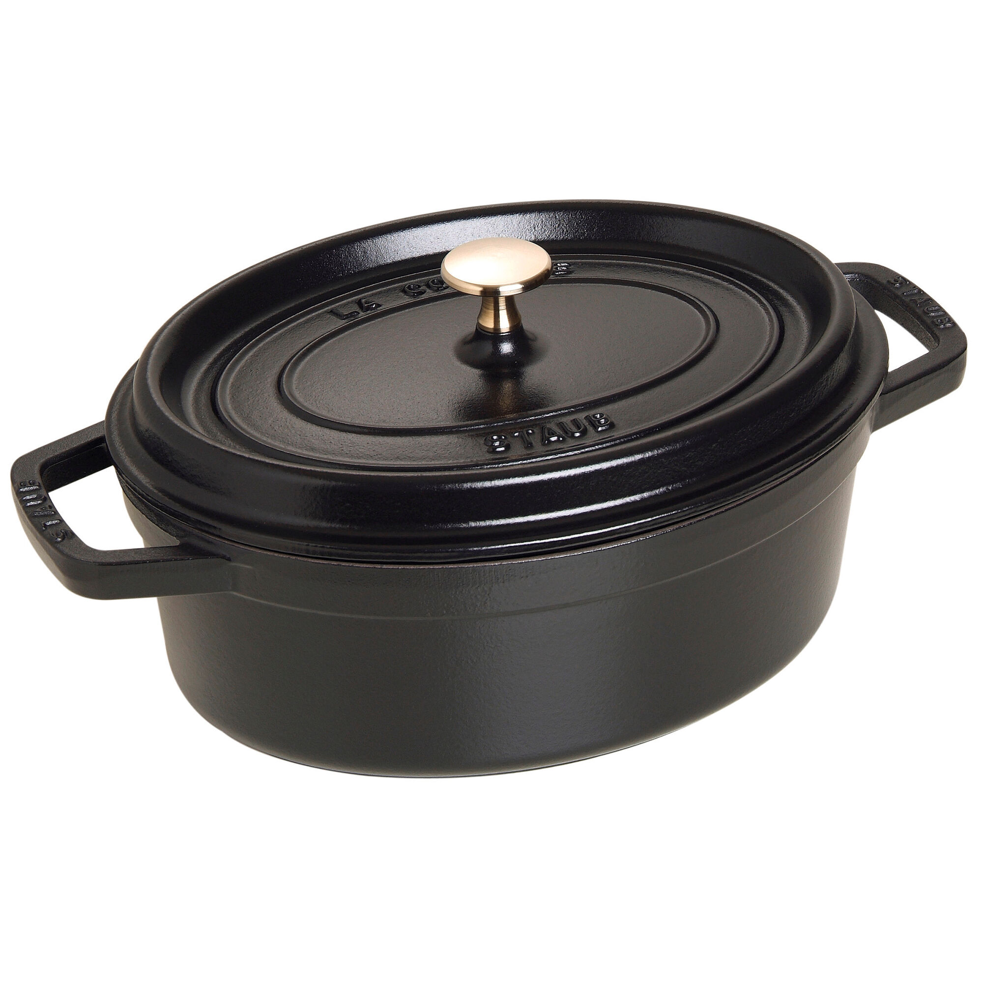 Staub La Cocotte oval støbejernsgryde 27 cm / 3,2 liter, sort