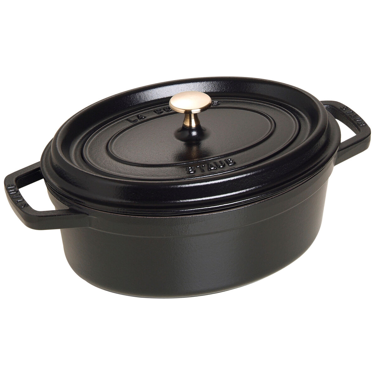 La Cocotte oval gjutjärnsgryta 27 cm / 3,2 liter, svart