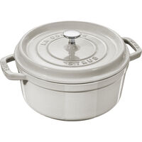 La Cocotte rund gjutjärnsgryta 28 cm / 6,7 liter, white truffle