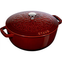 La Cocotte stekgryta i gjutjärn 24 cm / 3,6 liter, grenadinröd