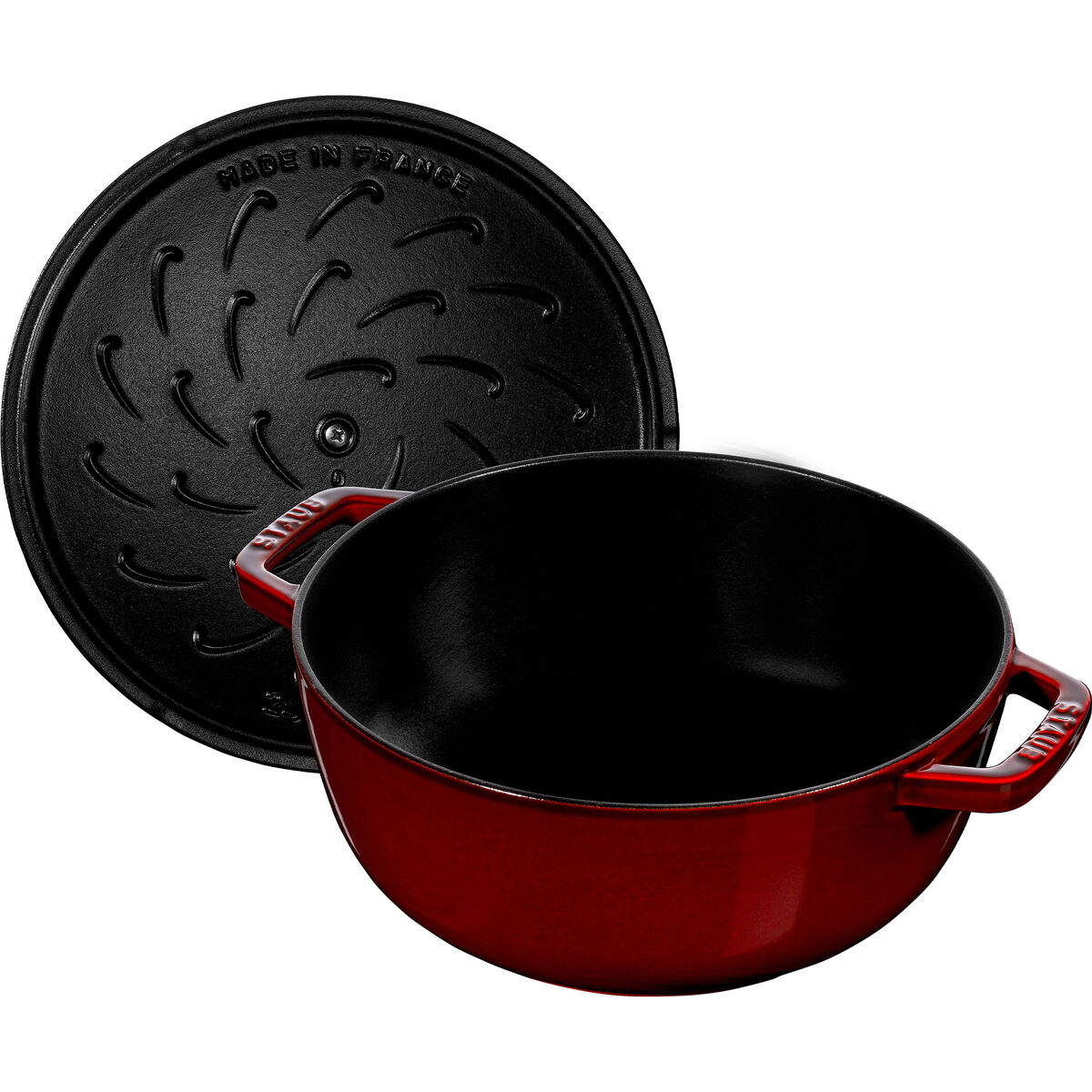 La Cocotte stekgryta i gjutjärn 24 cm / 3,6 liter, grenadinröd