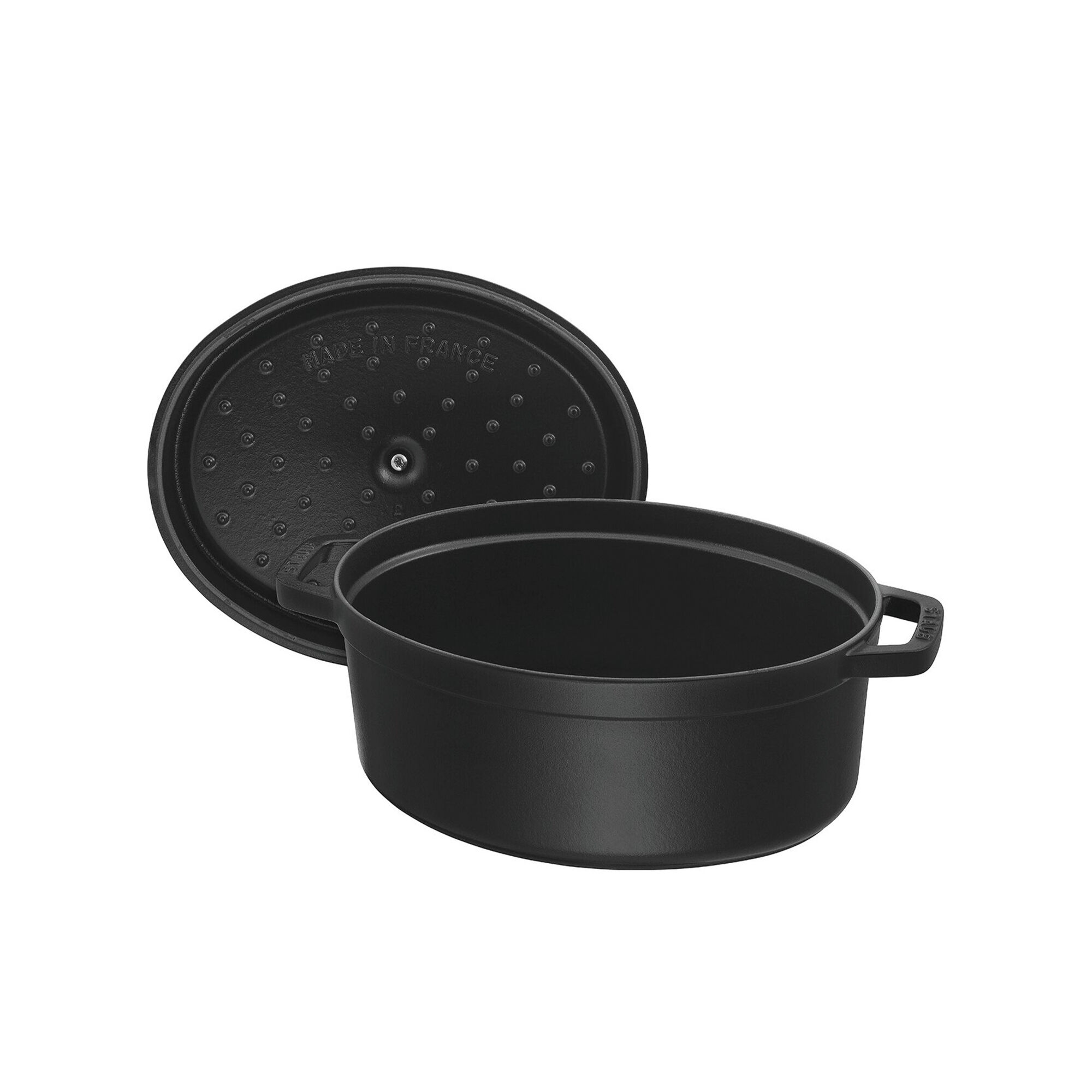 Staub La Cocotte oval støbejernsgryde 29 cm / 4,2 liter, sort