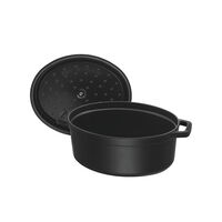 La Cocotte oval gjutjärnsgryta 29 cm / 4,2 liter, svart