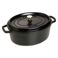 La Cocotte oval gjutjärnsgryta 31 cm / 5,5 liter, svart