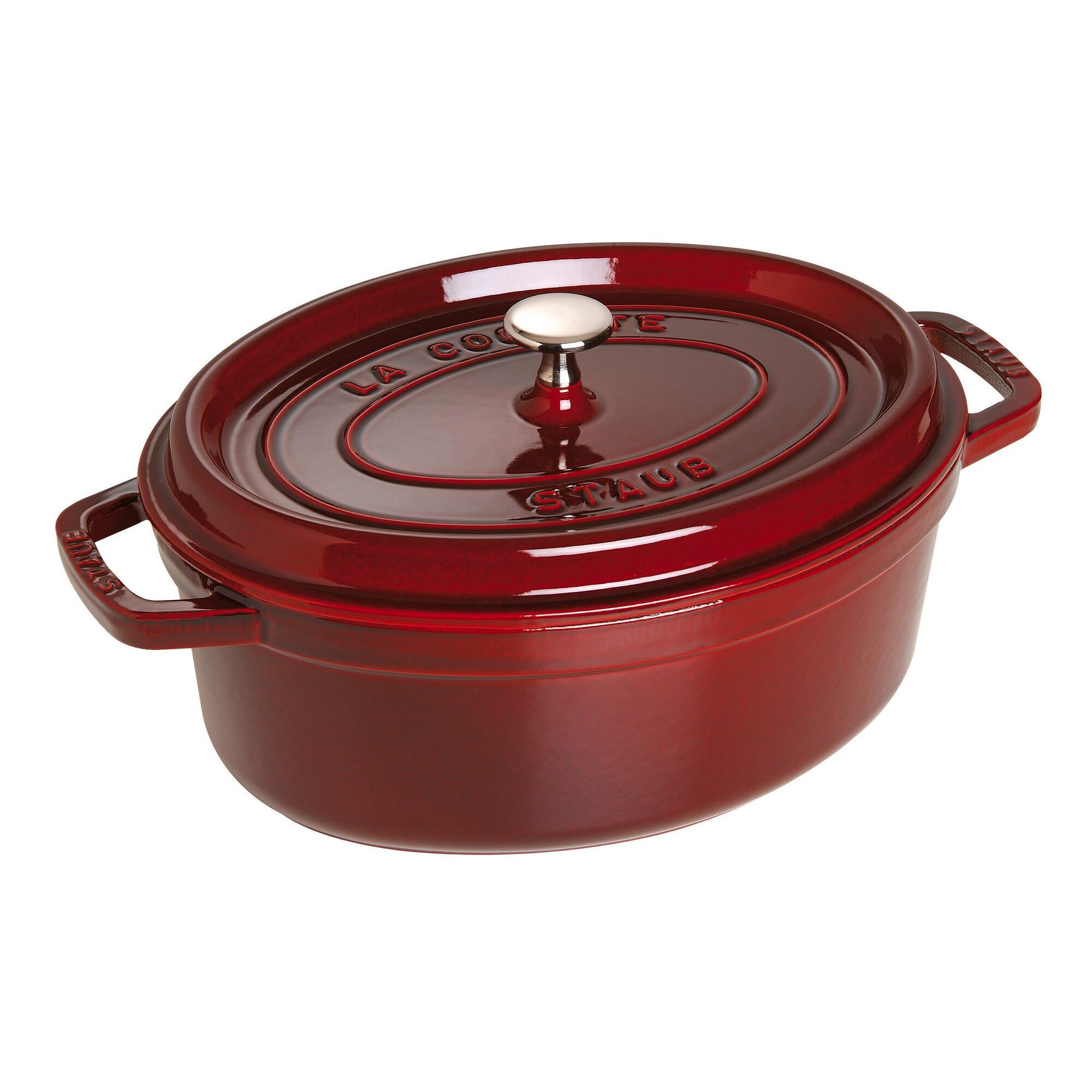 Staub La Cocotte oval støbejernsgryde 29 cm / 4,2 liter, grenadinrød