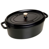 La Cocotte oval gjutjärnsgryta 8 liter, svart