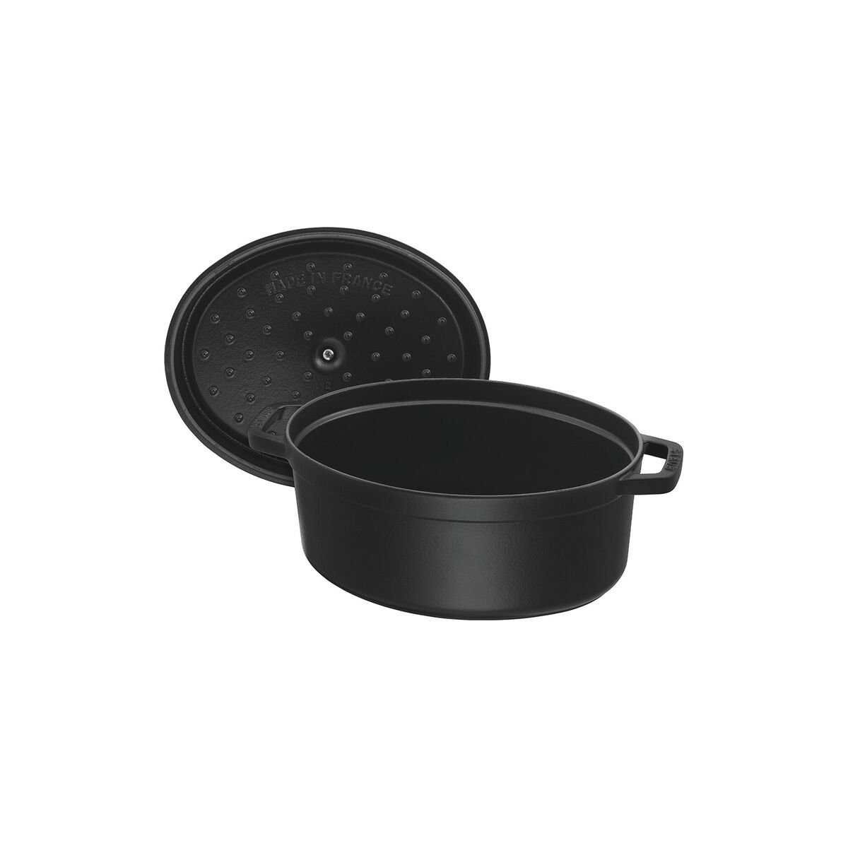 La Cocotte oval gjutjärnsgryta 8 liter, svart