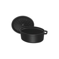 La Cocotte oval gjutjärnsgryta 8 liter, svart