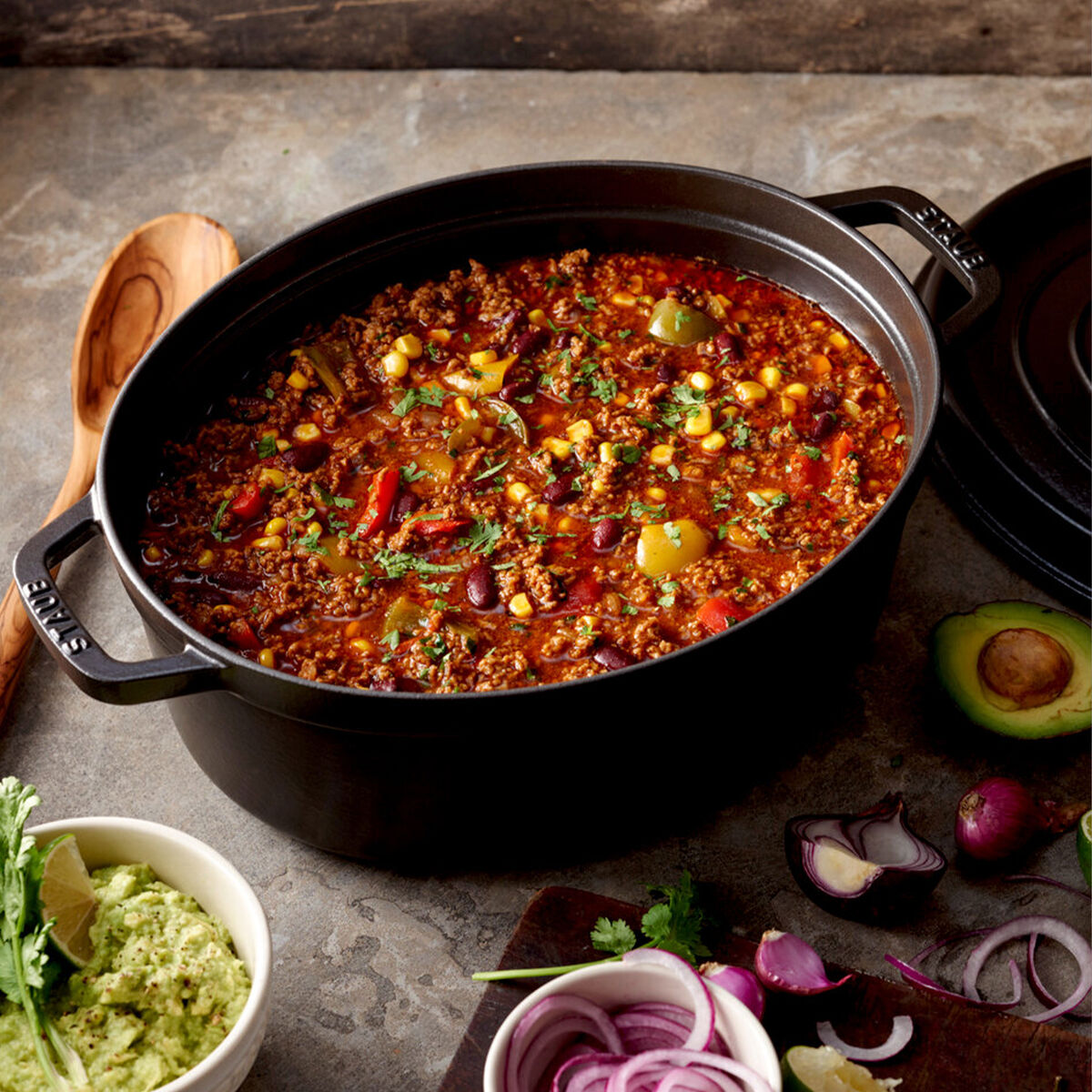 La Cocotte oval gjutjärnsgryta 8 liter, svart
