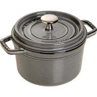 La Cocotte rund gjutjärnsgryta 14 cm / 0,8 liter, grafitgrå