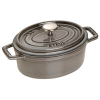 La Cocotte oval gjutjärnsgryta 15 cm / 0,6 liter, grafitgrå