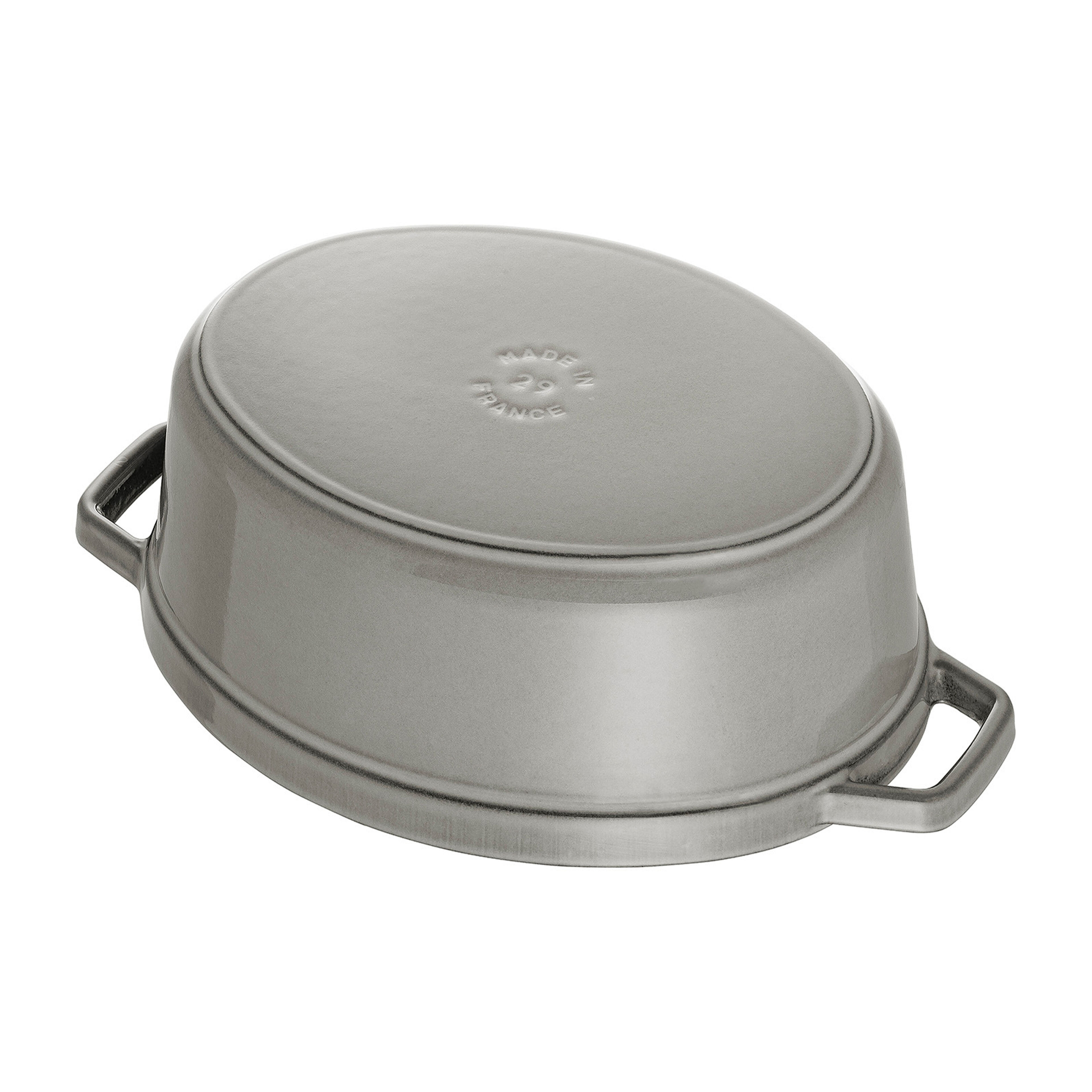 La Cocotte oval gjutjärnsgryta 17 cm / 1 liter, grafitgrå