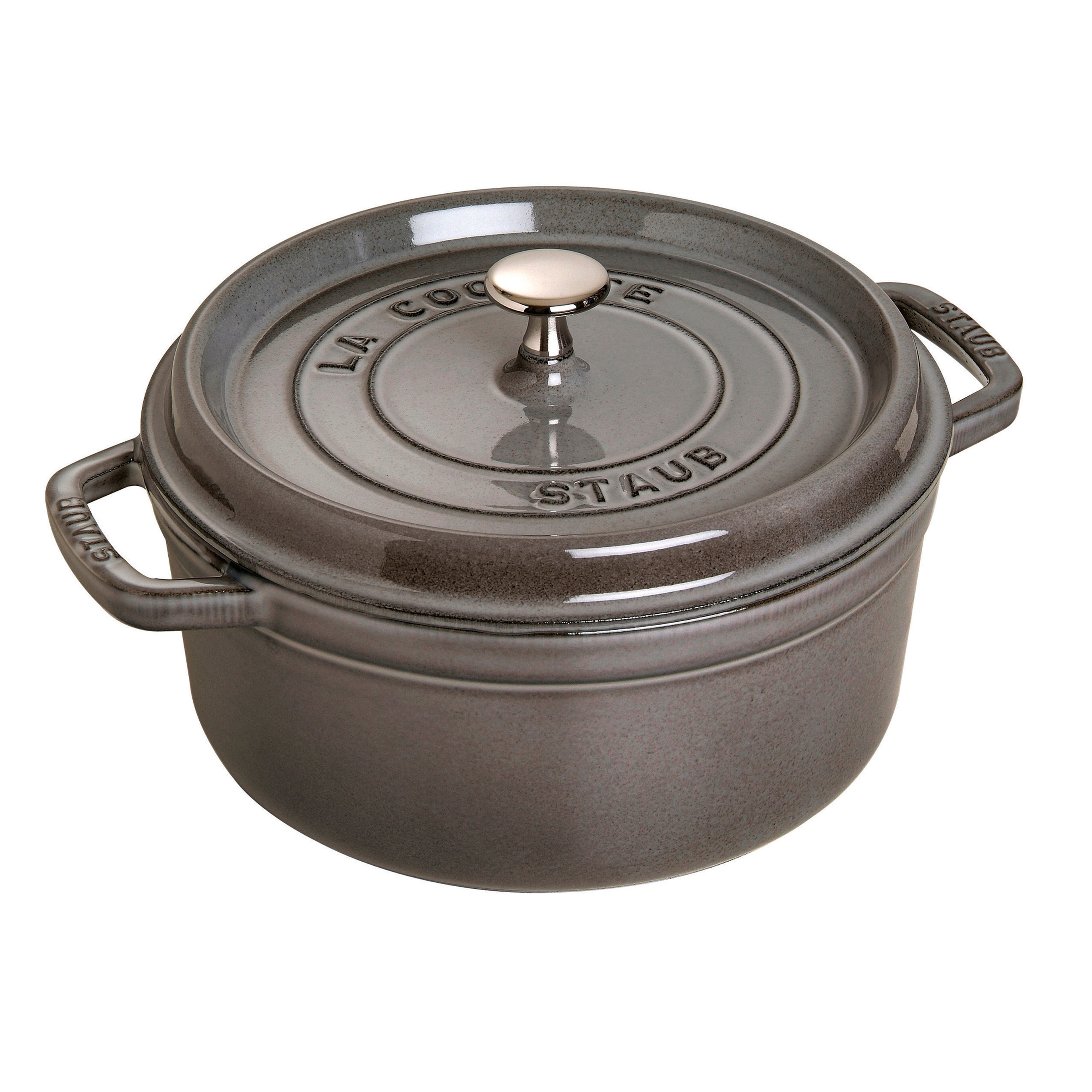 La Cocotte rund gjutjärnsgryta 18 cm / 1,7 liter, grafitgrå