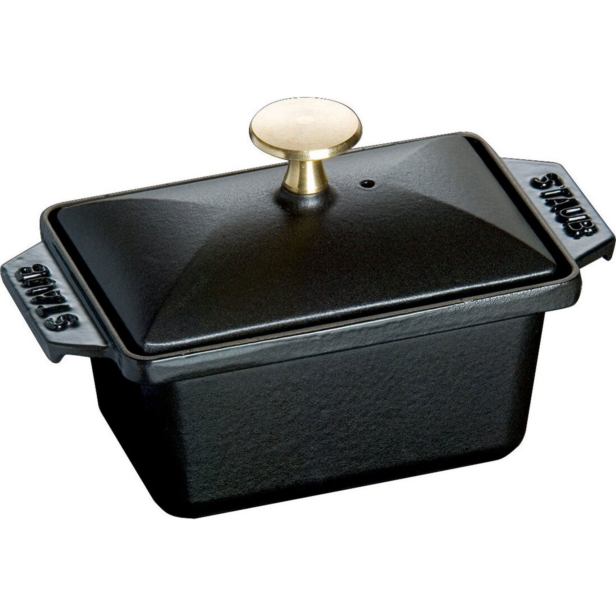 Staub Terrine 15 x 11 cm i støbejern, sort