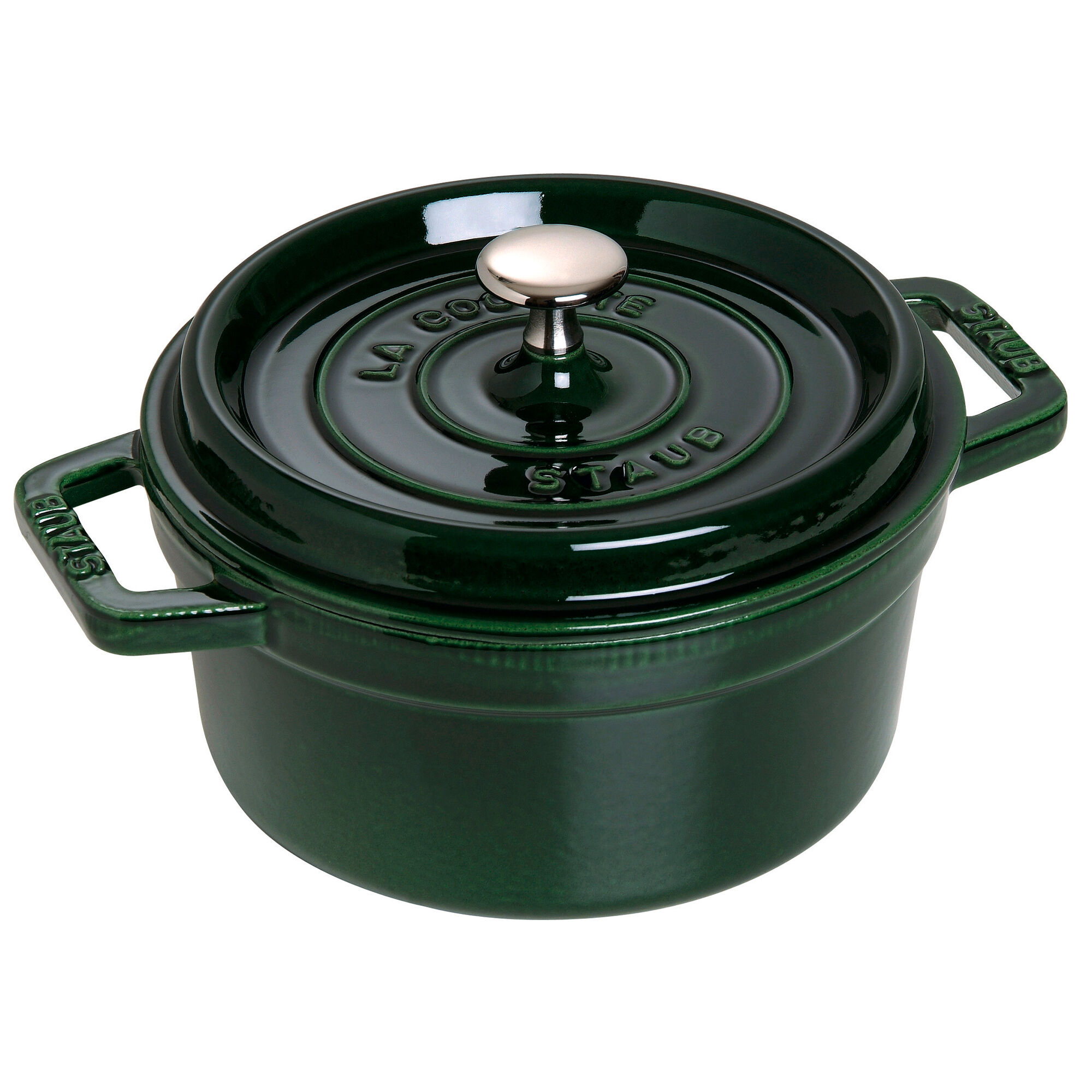 Staub La Cocotte rund støbejernsgryde 20 cm / 2,2 liter, basilikagrøn