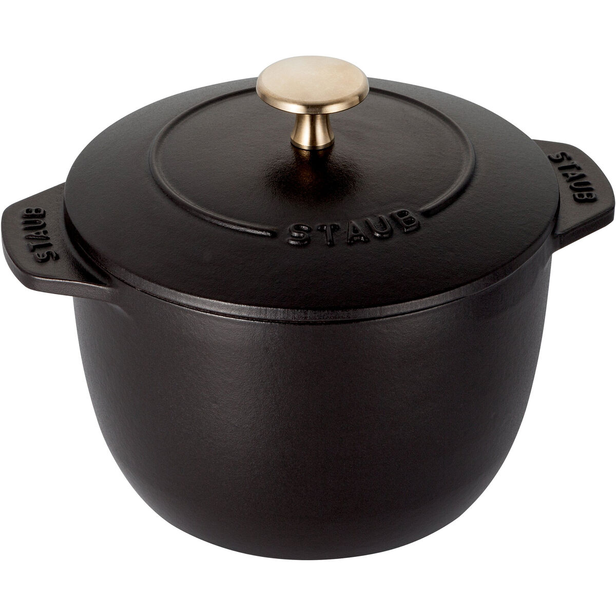 La Cocotte risgryta i gjutjärn 16 cm/1,75 liter, svart