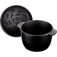 La Cocotte risgryta i gjutjärn 16 cm/1,75 liter, svart
