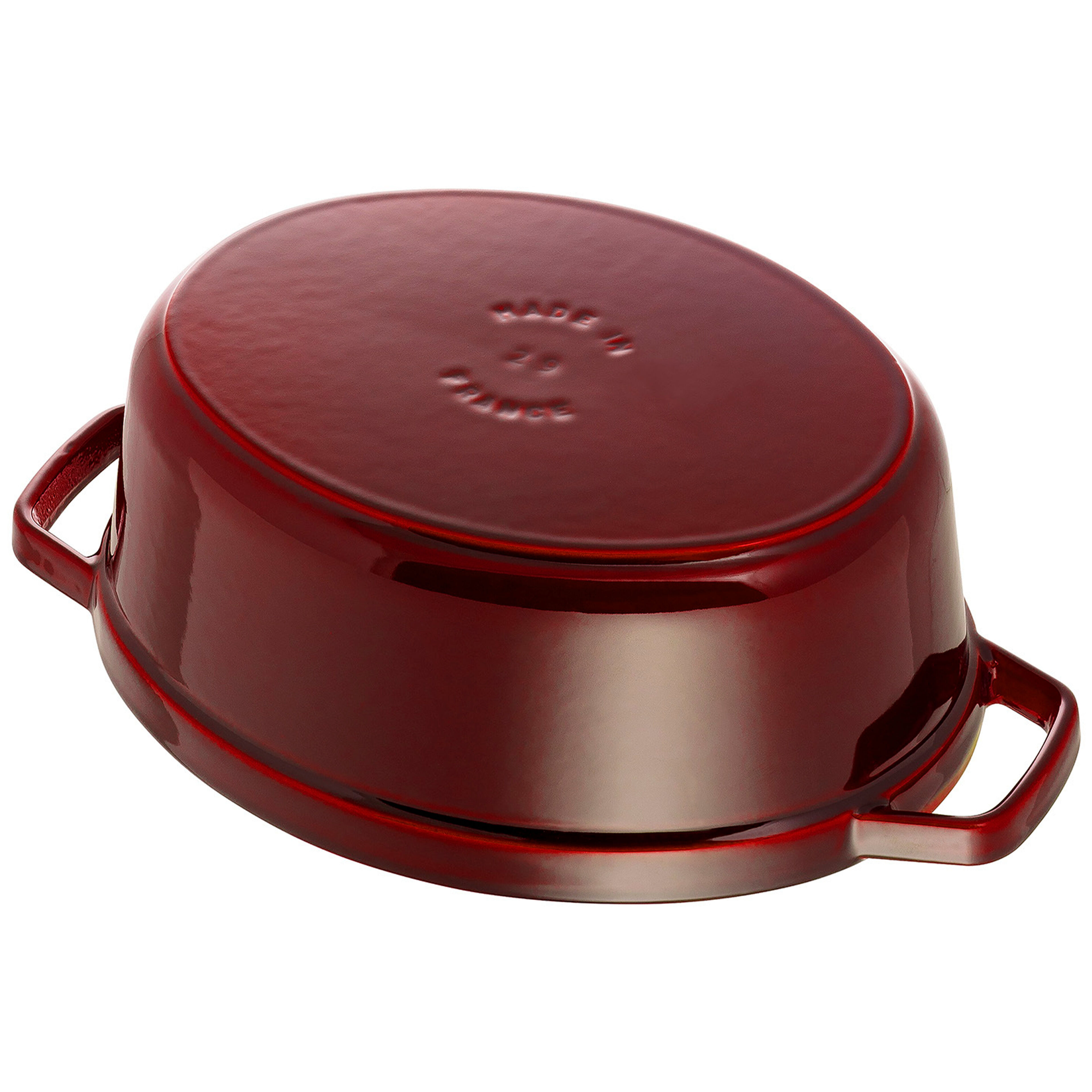 La Cocotte oval gjutjärnsgryta 33 cm / 6,7 liter, grenadinröd